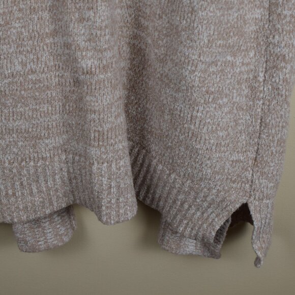 LOFT Womens Lagenlook Long Sleeveless Sweater Vest Tan Cardigan Winter Fall Cozy - Picture 12 of 14